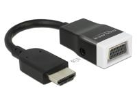 Delock 65587 HDMI / VGA Adapter [1x HDMI-stekker - 1x D-sub bus 15-polig] Zwart, Wit - thumbnail
