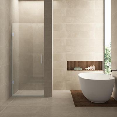 Nisdeur Wiesbaden Less 80x200 cm 8 mm Nano Helder Glas Chroom