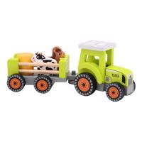Jouéco Houten speelgoedtractor met accessoires - joueco - vanaf 18 maanden - thumbnail