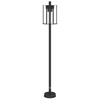 VidaXL Vloerlamp voor buiten 100 cm roestvrij staal zwart VidaXL Vloerlamp voor buiten 100 cm roestvrij staal zwart