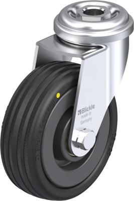 Blickle LRA-VPA 75K-EL Zwenkwiel Wieldiameter: 75 mm Draagvermogen (max.): 45 kg 1 stuk(s)