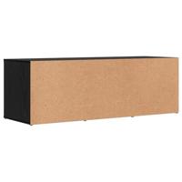 VidaXL Schoenenbank zwart eiken 102 x 35 x 35 cm bewerkt hout - thumbnail