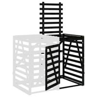 Containerberging verlengstuk massief grenenhout zwart - thumbnail