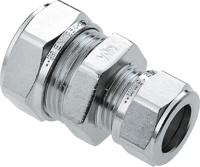 Bonfix knelkoppeling - Rechte verloopkoppeling - 28mm x 22mm - Vertint Messing - thumbnail