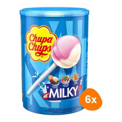 Chupa Chups - Lolly's Milky - 6x 100 stuks