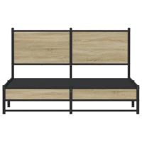 Bedframe zonder matras metaal sonoma eikenkleurig 140x200 cm - thumbnail