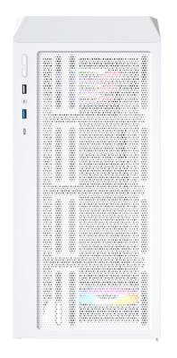 MONTECH Montech X5 PC-Gehäuse, Midi-Tower, ATX, ARGB - weiß Behuizing, PC-behuizing, Gaming-behuizing Wit