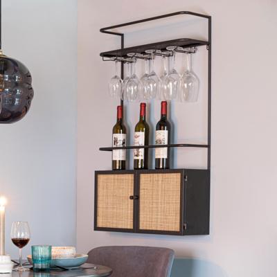 ZILT Hangend Wijnrek 'Richie' Webbing, Voor 10 flessen