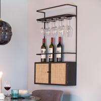 ZILT Hangend Wijnrek 'Richie' Webbing, Voor 10 flessen - thumbnail