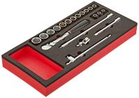 Facom Module foam 6-kant metrische doppen 3/8" - 20-delig - JL.161 - MODM.JL161-36 - thumbnail