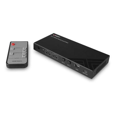 LINDY 38313 HDMI-Matrix-switch 7680 x 4320 Pixel Zwart