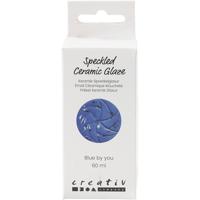 Creativ Company Gespikkeld keramiekglazuur, 999-1060 °c, dekkend, blue by you, 60 ml/ 1 fles - thumbnail