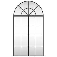VidaXL Wandspiegel boog 60x110 cm ijzer zwart - thumbnail