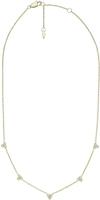 Fossil JF04115710 Ketting Sutton staal-zirconia goudkleurig-wit 40-46 cm - thumbnail