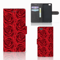 Huawei Ascend P8 Lite Hoesje Red Roses - thumbnail
