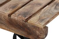 Hoofdtafel Home ESPRIT Zwart Natuurlijk Metaal Mangohout 130 x 80 x 32 cm - thumbnail