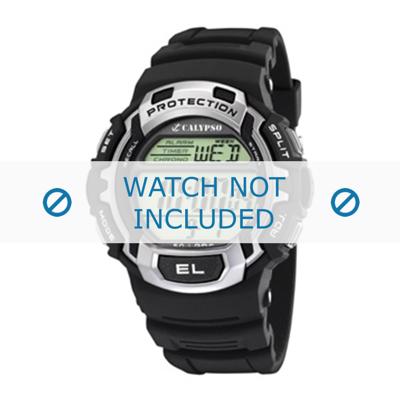 Horlogeband Calypso K5573.1 Rubber Zwart 16mm Horlogeband Calypso K5573.1 Rubber Zwart 16mm