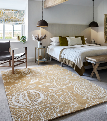 Sanderson - Cantaloupe Ochre 145206 - 140x200 cm Vloerkleed Sanderson - Cantaloupe Ochre 145206 - 140x200 cm Vloerkleed