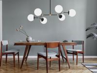 Hanglamp DAKHLA 6 lampen zwart - thumbnail