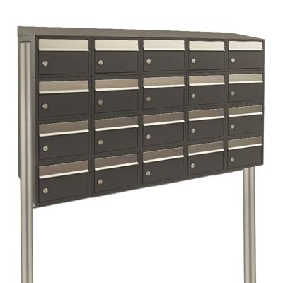 Stoer! Brickset 5-Breed, 4-Hoog Met Dak Op Statief Antraciet - 40215065_5x4ds