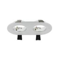 LED inbouwspot 2 voudig aluminium armatuur warm wit Luzern - thumbnail
