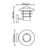 Brilliant RVS muurlampTerrence - 45781/82 - thumbnail