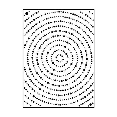 Carabelle Studio • embossing sjabloon 10,8x14,6cm grands cercles