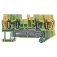 Phoenix Contact 3031209 Doorgangsserieklem 4.2 mm Spanveer Groen, Geel 50 stuk(s) - thumbnail