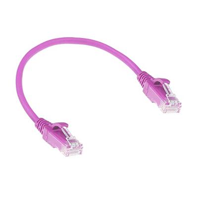 ACT Roze 0,5 meter LSZH U/UTP CAT6 datacenter slimline patchkabel snagless met RJ45 connectoren ACT Roze 0,5 meter LSZH U/UTP CAT6 datacenter slimline patchkabel snagless met RJ45 connectoren