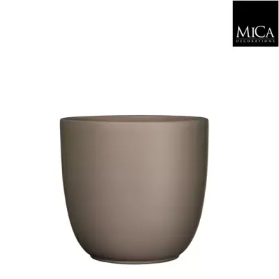 Mica Decorations tusca pot taupe 25x28cm Mica Decorations tusca pot taupe 25x28cm
