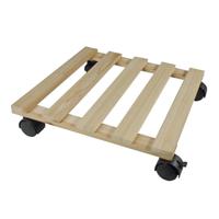 Planttrolley vurenhout FSC naturel H7,4 x 35 x 35 cm Nature - Nature - thumbnail