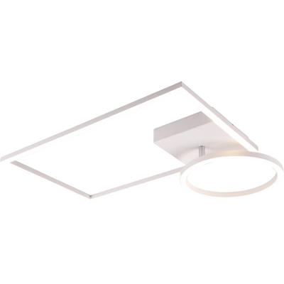 LED Plafondlamp 24W - Dimbaar Natuurlijk Wit 4000K - Mat Wit Aluminium