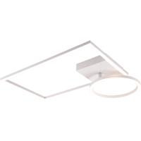 LED Plafondlamp 24W - Dimbaar Natuurlijk Wit 4000K - Mat Wit Aluminium - thumbnail