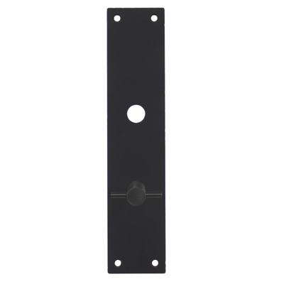 Schild renovatie rechthoekig 250 x 55mm x 2mm WC 63/8mm RVS/mat zwart