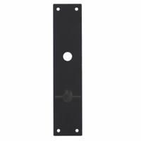 Schild renovatie rechthoekig 250 x 55mm x 2mm WC 63/8mm RVS/mat zwart - thumbnail