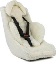 Melia 3-punts babyschaal schaap plus 0-9 maand wit - thumbnail