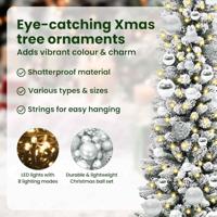 VidaXL Kunstkerstboom met 150 led wit 120 cm pvc en metaal en plastic - thumbnail