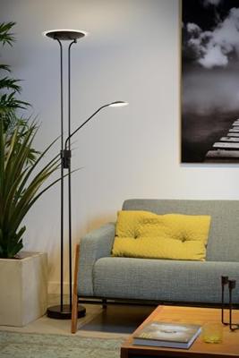 Lucide CHAMPION-LED - Leeslamp - Ø 30 cm - LED Dimb. - 3000K - Zwart