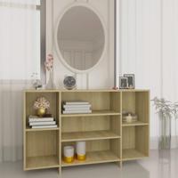 Dressoir 120x30x75 cm bewerkt hout sonoma eikenkleurig - thumbnail