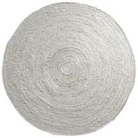 Jute vloerkleed rond - bleached - thumbnail