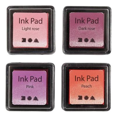 Creativ Company Stempelinkt roze tinten, 4st.