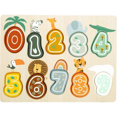 Small Foot houten cijfer puzzel safari Small Foot houten cijfer puzzel safari