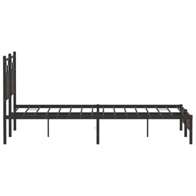 Bedframe zonder matras bewerkt hout bruin eikenkleur 140x190 cm