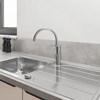 Grohe QuickFix Start verhoogde keukenmengkraan rond chroom - thumbnail