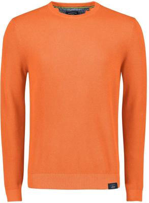 Lerros Trui Oranje Ronde Hals 100% Katoen Licht Getailleerd Lerros Trui Oranje Ronde Hals 100% Katoen Licht Getailleerd