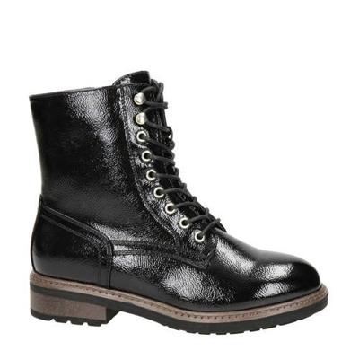 Dolcis lak veterboots zwart Dolcis lak veterboots zwart