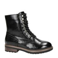 Dolcis lak veterboots zwart - thumbnail