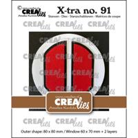 Crealies • xtra rond raam met luikjes - thumbnail