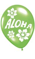 Hawaii ballonnen &apos;Aloha&apos; Multikleur - 12 Stuks - thumbnail