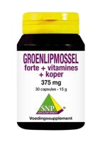 SNP Groenlipmossel forte + vitamines + koper 30 Capsules - thumbnail